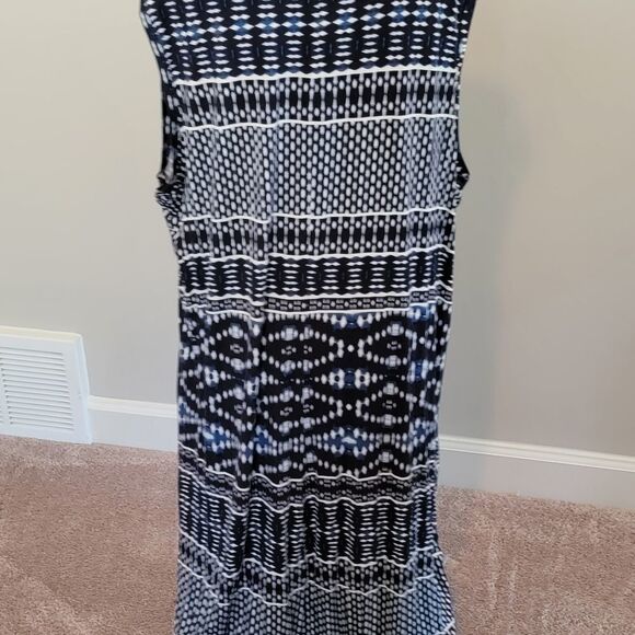 Lane Bryant mixed print dress with drawstring hem - Picture 2 of 5